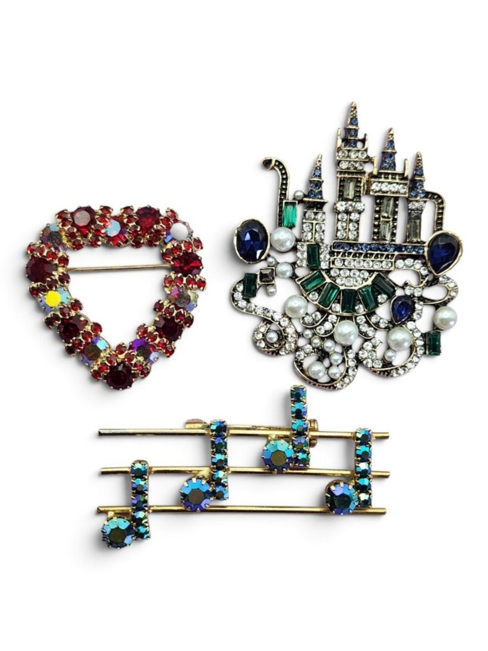 Vintage-Now 3-Piece Whimsical Brooch Bundle
